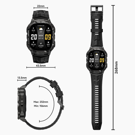 Rugged Smartwatch Call Function IP69K Waterproof