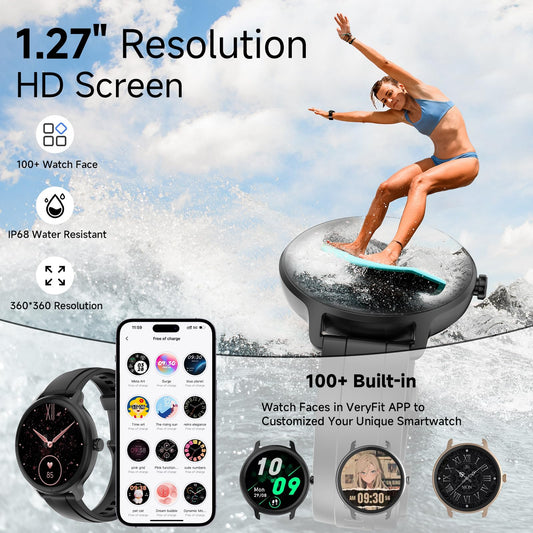 Smart Fitness Watch Heart Rate SpO2 Waterproof