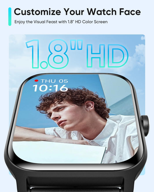 Fitpolo Smart Watch for Men Women for Android W13